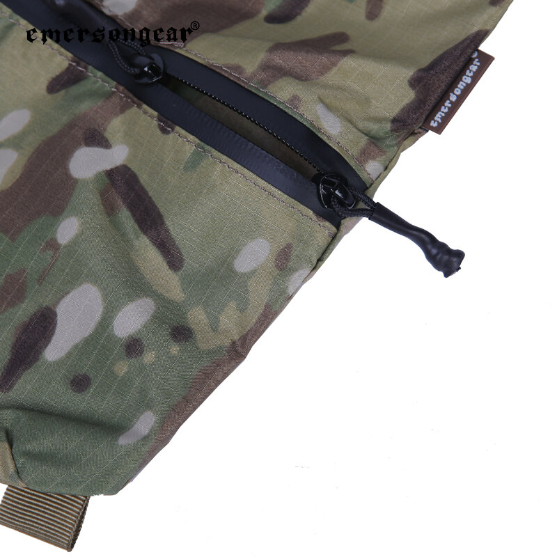 Emersongear tático edc sacos de armazenamento ferramenta com zíper bolsa airsoft dwr caça ao ar livre caminhadas bolsa portador titular 29x19cm m