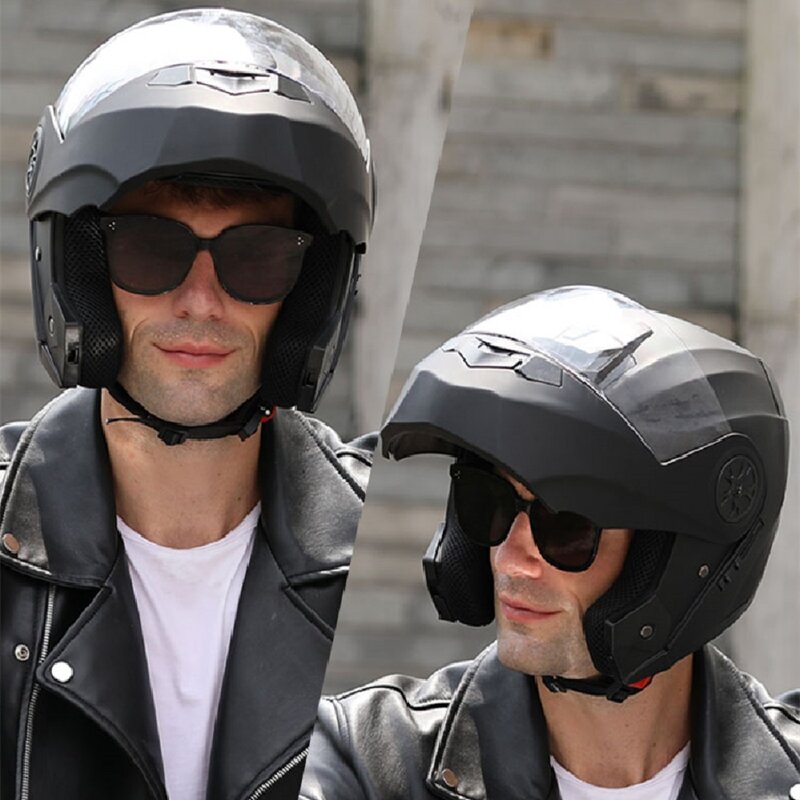 Мотоциклетный шлем BLD, модульный флип-шлем для езды на мотоцикле