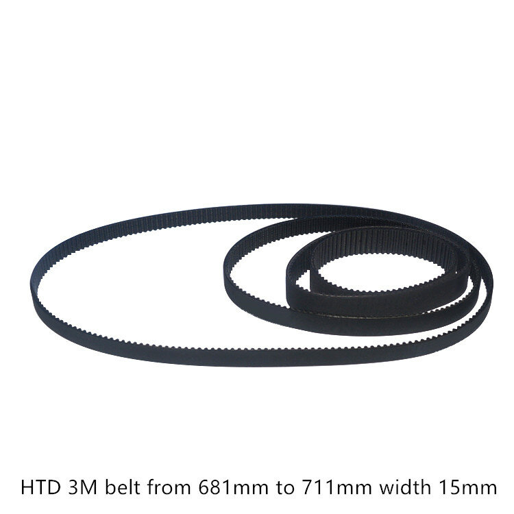 LINK CNC HTD 3M Timing belt length from 681mm to 711mm width 15mm Rubber HTD3M synchronous 681-3M 711-3M closed-loop