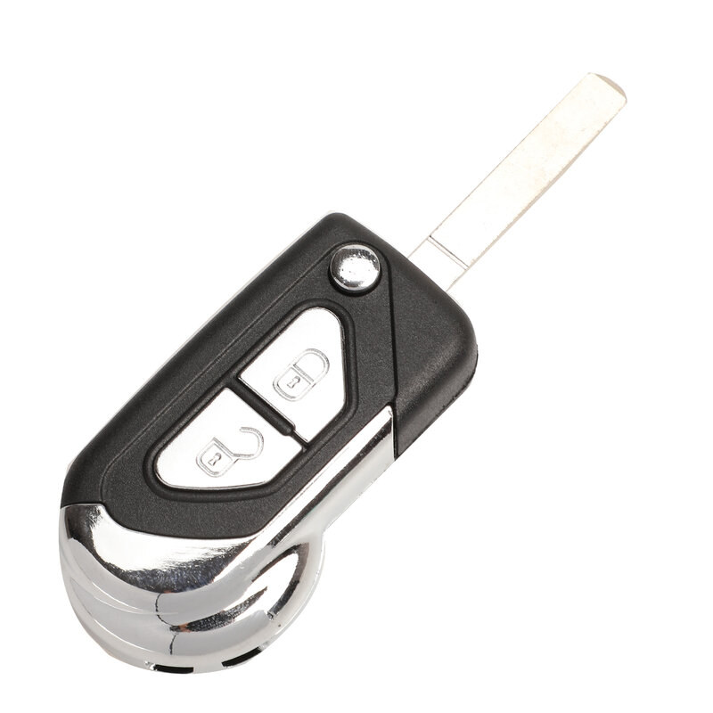 Jingyuqin cangkang kunci mobil untuk Citroen DS3, 2/3 tombol dengan pisau kunci VA2 belum dipotong penutup Fob wadah Remote pengganti kosong