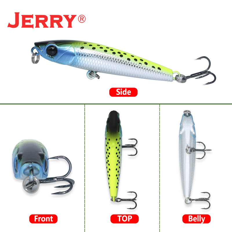 Jerry Blade-Señuelos de Pesca de lápiz caliente, superficie flotante, Stickbait, Océano, playa, cebo duro, Color UV, cebo Artificial