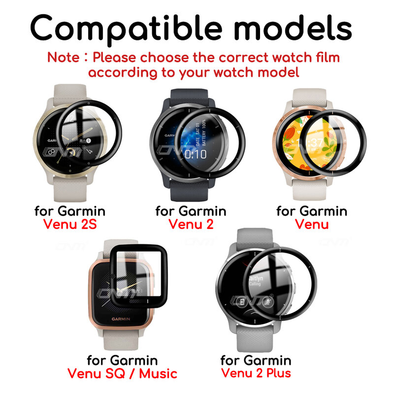 5D Защитная пленка для экрана Garmin Venu 2 Plus Sq Music 2S смарт-часы Мягкий защитный чехол для Garmin Venu2 Plus (не стекло)