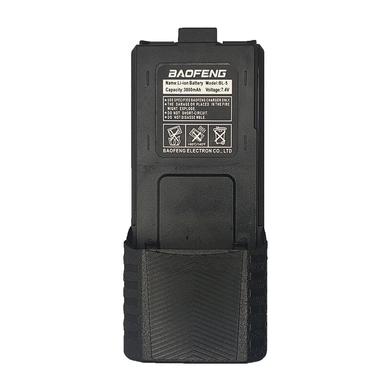 Аккумуляторная батарея Baofeng для портативной рации, аккумуляторная батарея для Baofeng UV5R, высокая емкость 380 для фотографий, фотография