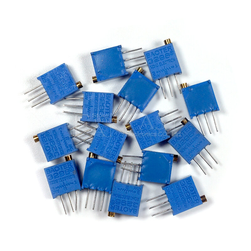 Kit Potenciômetro de Precisão Ajustável, Resistores Variáveis, Multiturn Trimmer, 15 Valores, 100ohm, 2Mohm, 0,5 W, 3296W, 15 Valores