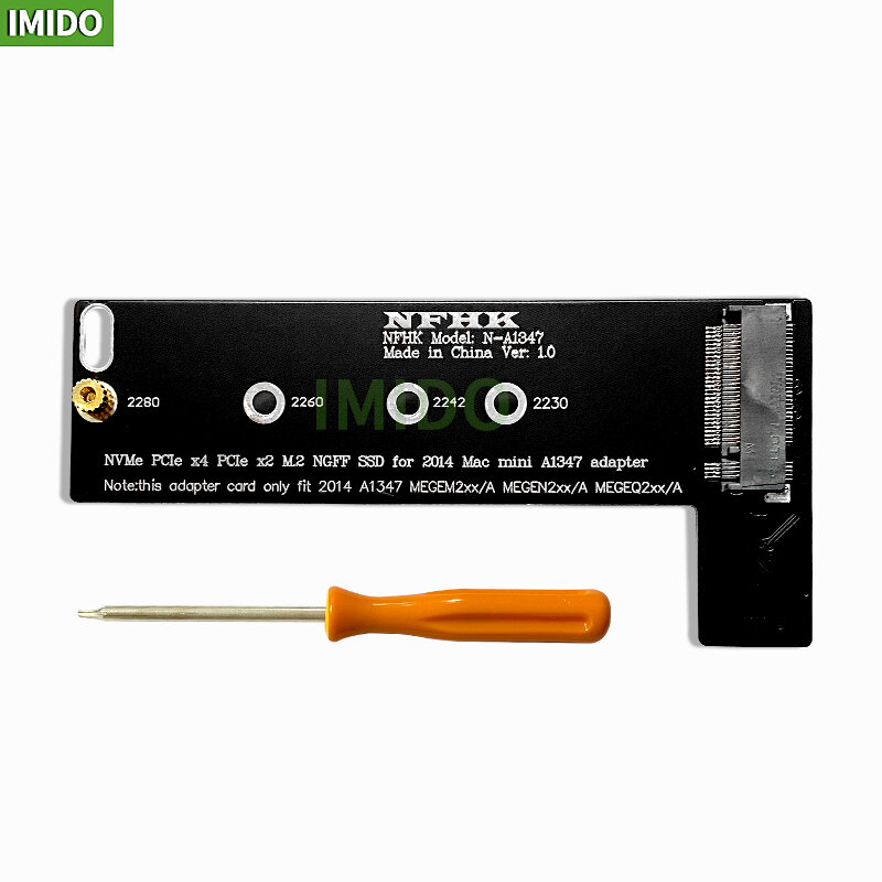 M key NVMe M2 SSD to For Apply Mac Mini 2014 A1347 MEGEN2 MEGEM2 MEGEQ2 adapter PCI express NGFF 760P 600P riser card
