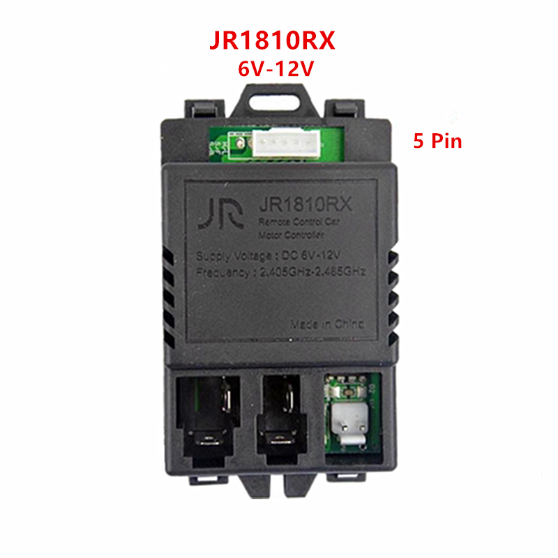 JR1810RX 6V-12V voiture jouet électrique pour enfants télécommande bluetooth, contrôleur avec fonction de démarrage en douceur émetteur 2.4G