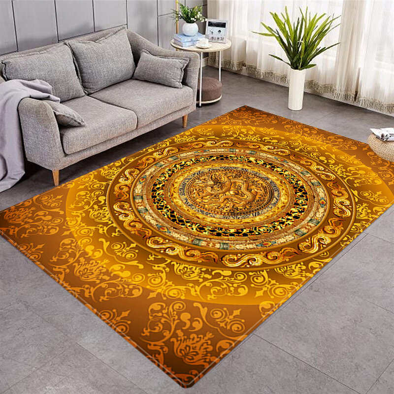 Europejski styl drukowane dywaniki domowe salon 3D drukowanie krajobraz dekoracja pokoju 3d dywan antypoślizgowy zmywalny mały dywan