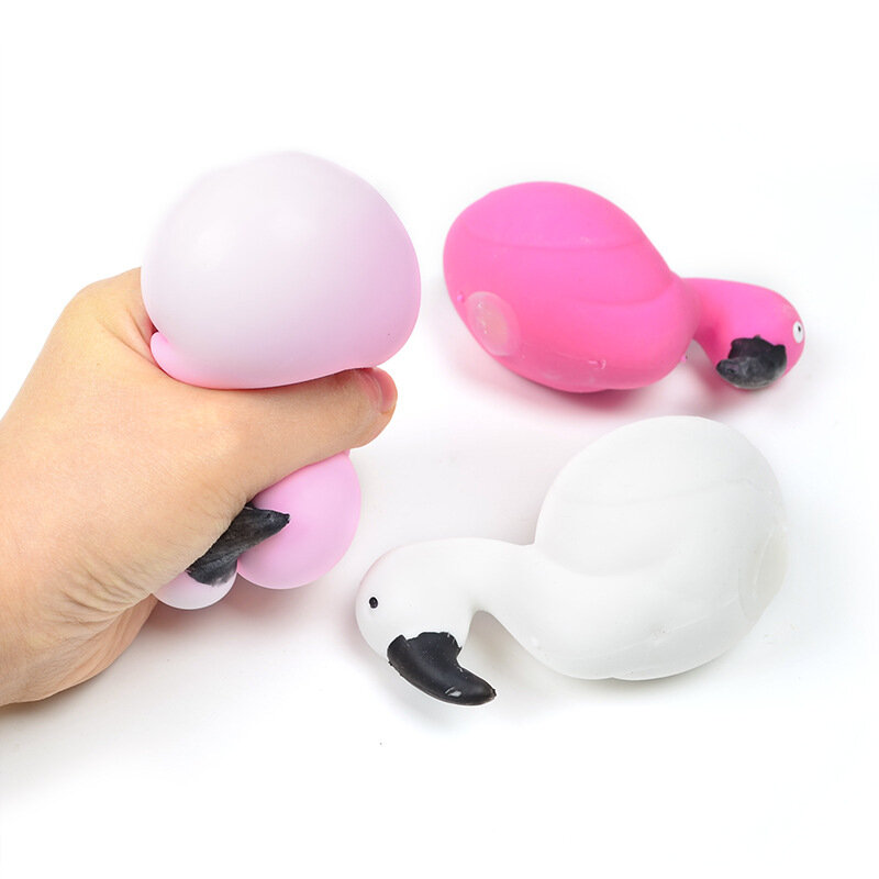 10ซม.น่ารัก Flamingo สัตว์มือ Fidget ของเล่นเด็กของขวัญเด็กของเล่นความดัน Release Antistress บีบของเล่น