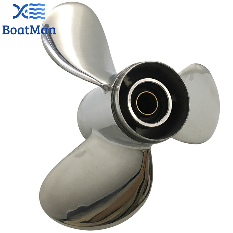 Outboard Propeller 9 1/4x11 For Suzuki Engine 8HP 9.9HP 15HP 20HP Stainless steel 10 splines Outlet Boat Parts SS9-1400-011