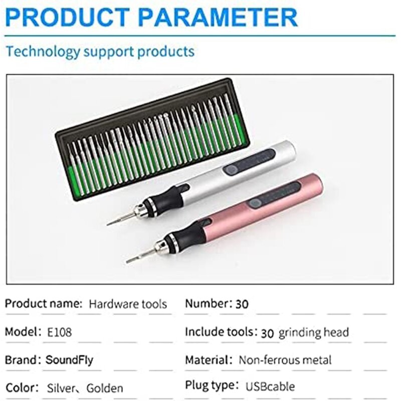 Recarregável sem fio Mini Engraver Pen, DIY gravura Kit de ferramentas para Metal, Vidro, Cerâmica, Plástico, Madeira, Stencils Jóias
