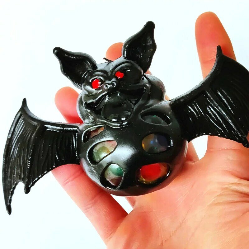 13cm simulato pipistrello perline Halloween bavaglio regalo modello animale spremere bambini adulto mano Fidget giocattolo giocattoli antistress decompressione