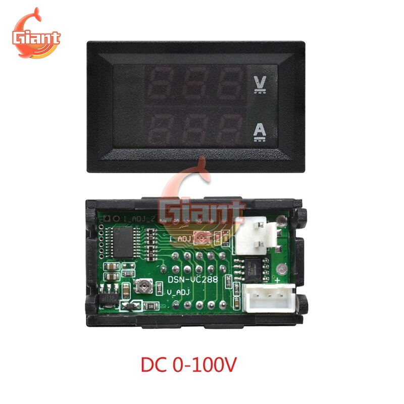 DC0-100V/7-110V 50A Voltmètre numérique Ampèremètre Affichage LED DC Amp Volt mètre Tension Courant Testeur Volt Détecteur avec Shunt FL-2