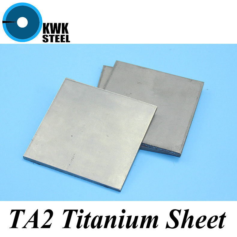 Hoja de titanio UNS Gr1 TA2 placa de titanio puro Ti, máquina de moldes anticorrosión plana de espesor delgado, industrial, Material DIY