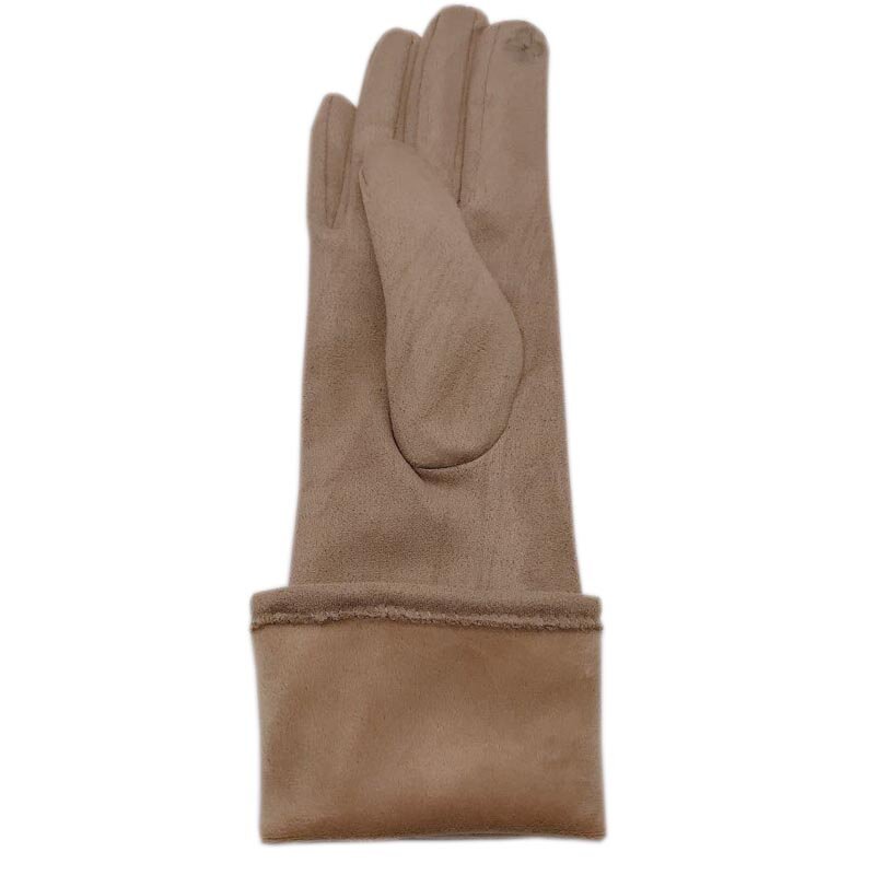 Rękawiczki zimowe damskie rękawiczki zamszowe długie 35CM ramię zamszowa modna zamszowa ekran dotykowy gruby czarny szary beżowy ciemnoniebieski brązowy jasny gr