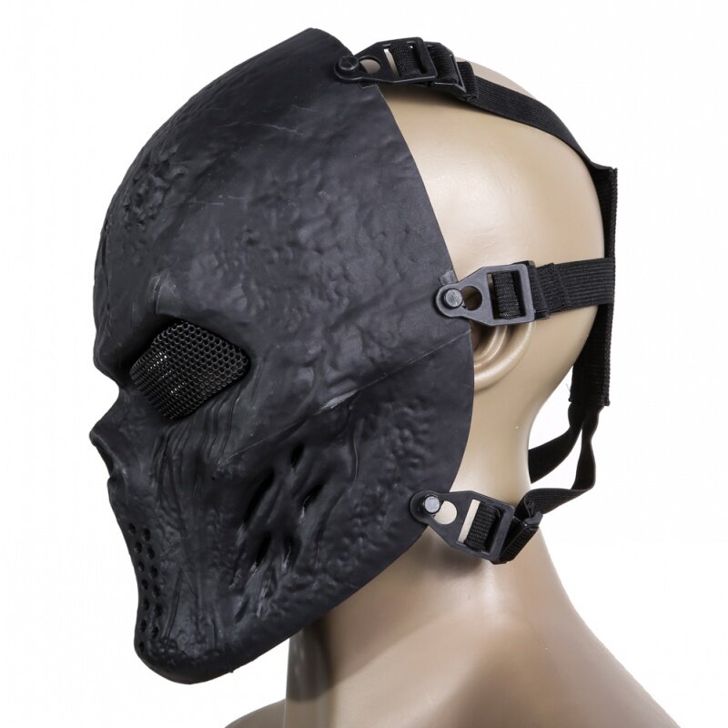 Masque de paintball tête de mort M06 Airsoft, masque facial complet, armée militaire CS Wargame chasse AirSoft Cosplay, masques de fête Halloween