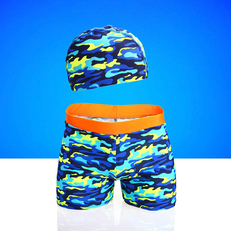 Duży rozmiar modny nadruk stroje kąpielowe dla dzieci strój kąpielowy dla nastolatków chłopiec spodenki kąpielowe kąpielówki plażowe krótkie dla malucha