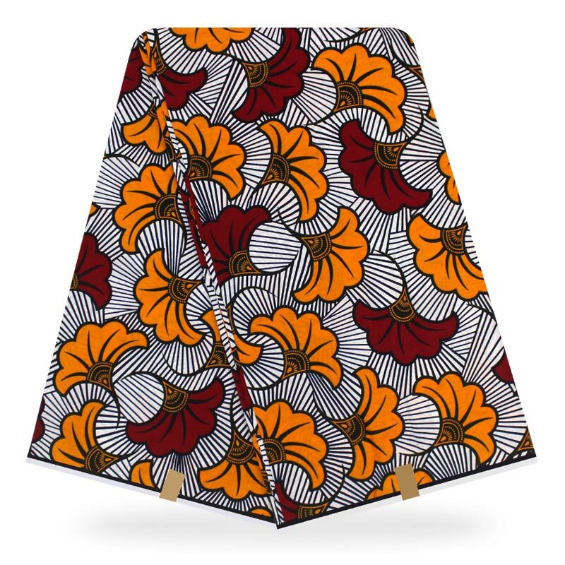 Tissu ankara 100% coton véritable à la cire, tissu imprimé africain 2019 pour robe de mariée, cire africaine