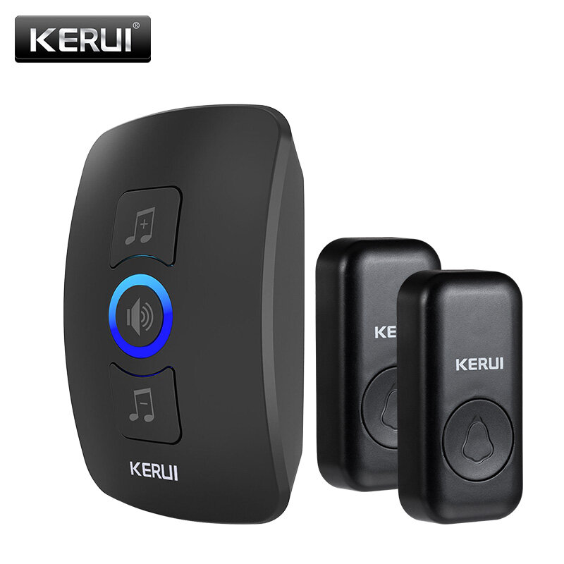 KERUI-timbre inalámbrico M525 para exteriores, Kit de timbre de puerta de casa inteligente, alarma de seguridad con Flash LED, casa de bienvenida, 60 melodías