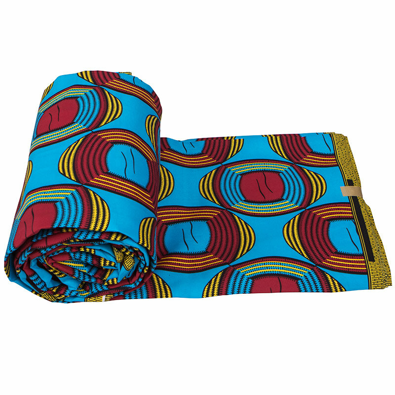 Pagne African New Arrival High Quality 100% Polyester Ankara Veritable Guaranteed Real Wax For Dress Casual 6 Yards Nigerian