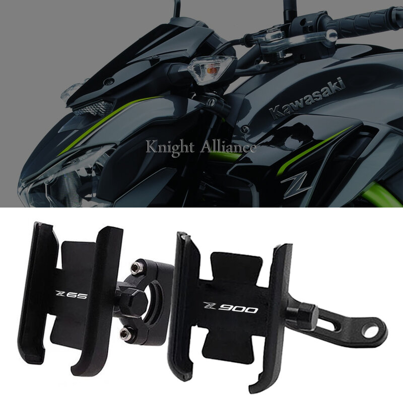Para KAWASAKI Z650 Z900 Z900RS Z 650 900 900RS Z900rs 2017 2018 2019 2020 Motocicleta Guiador GPS Universal Suporte Suporte Do Telefone