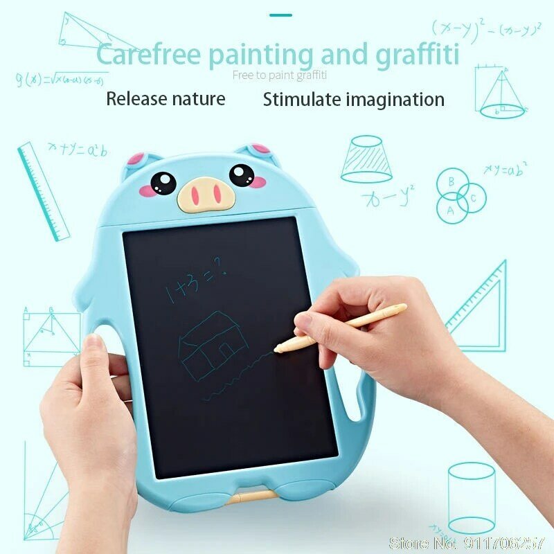 Montessori Kid Toy tavoletta da disegno scrittura a mano colorata lavagna per animali display LCD da 9 pollici giocattoli educativi per bambini