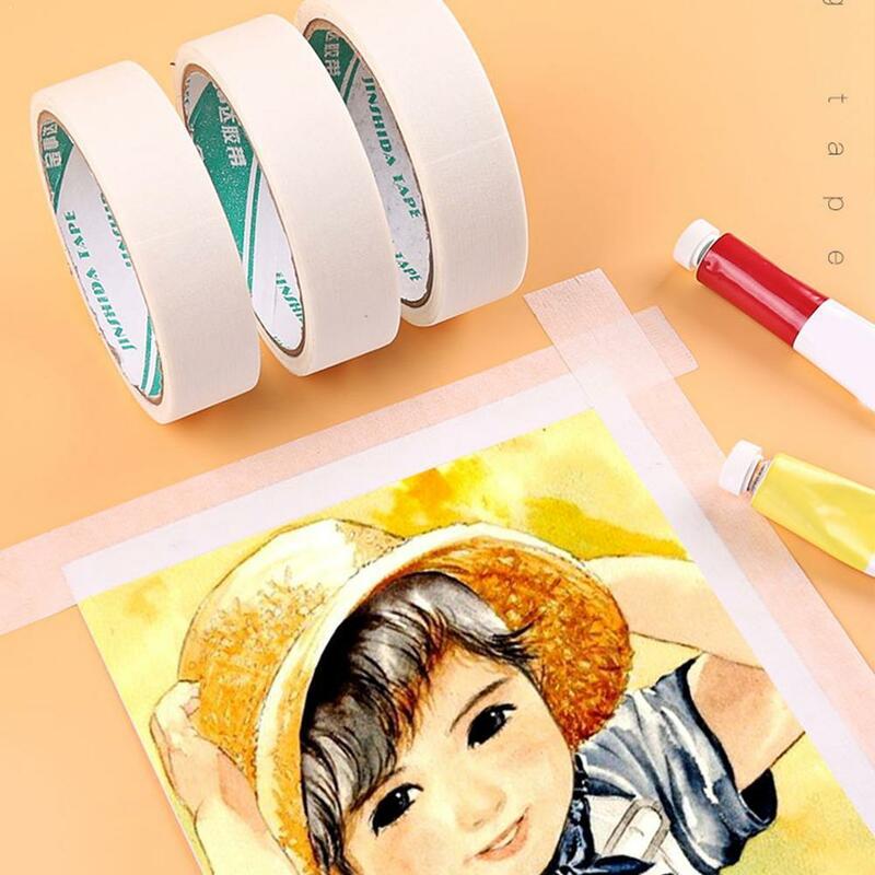 수채화 마스킹 접착 테이프, 그림 질감 종이 나뭇잎 접착제 커버 탭 아트, 흰색 도구, 종이 스케치 용품, K3Z4