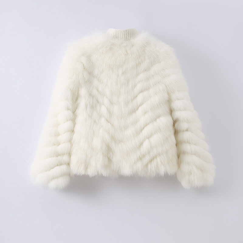 Pudi giacca da donna in vera pelliccia di volpe Over Size Lady moda femminile inverno caldo maglione cappotti Parka Z21M13
