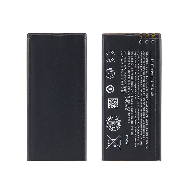 Оригинальный сменный аккумулятор BP-5T 1650 мА · ч для Nokia Lumia 820 825 Lumia 820T Lumia 820,2 RM-878 BP5T BP 5T, литий-полимерные аккумуляторы