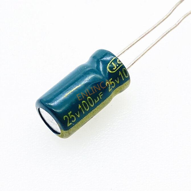 30pcs/lot 25V 100UF 6*12 High Frequency Low Impedance Aluminum Electrolytic Capacitor 100uf 25v 20%