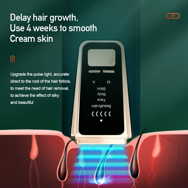 Лазерный эпилятор для удаления волос IPL, 999999 вспышек, многофункциональный безболезненсветильник парат для удаления волос с тела, ног, бикин...