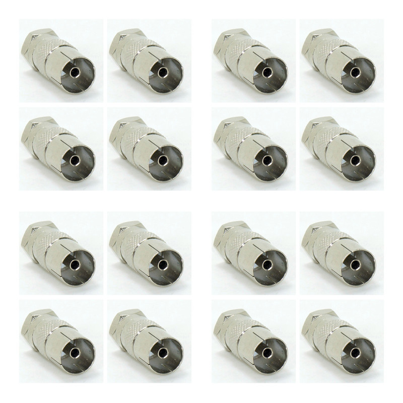 NEW Wholesale BNC Connectors 50pcs/lot F Male Plug to PAL Female Jack Straight TV RF coaxial adapter F-type Adapter