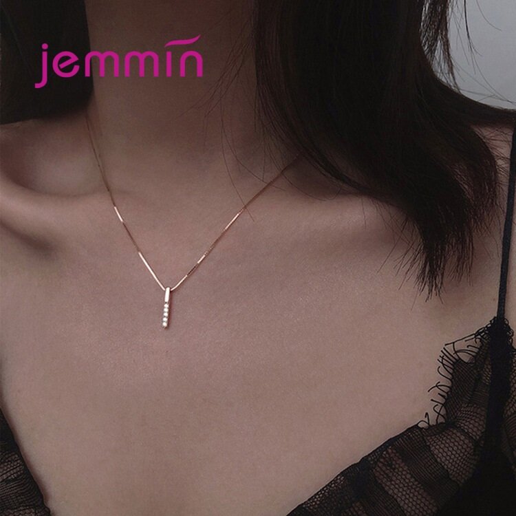 Натуральная 925 Серебряное ожерелье блестящие AAAA + ожерелье из циркона ожерелье для вечерние женские ювелирные украшения аксессуары
