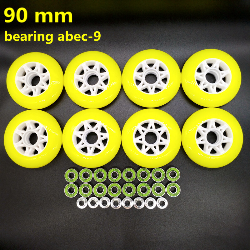 Free shipping speed skate wheel 85a 90mm 100mm 110mm bearing 608z abec-7 abec-9