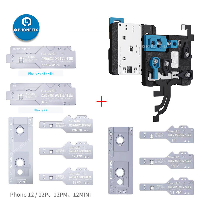 Qianli dot projetor calibrador de precisão para iphone x xs xr xsmax/11 12 pro max face reparação de treliça dispositivo de posicionamento face id