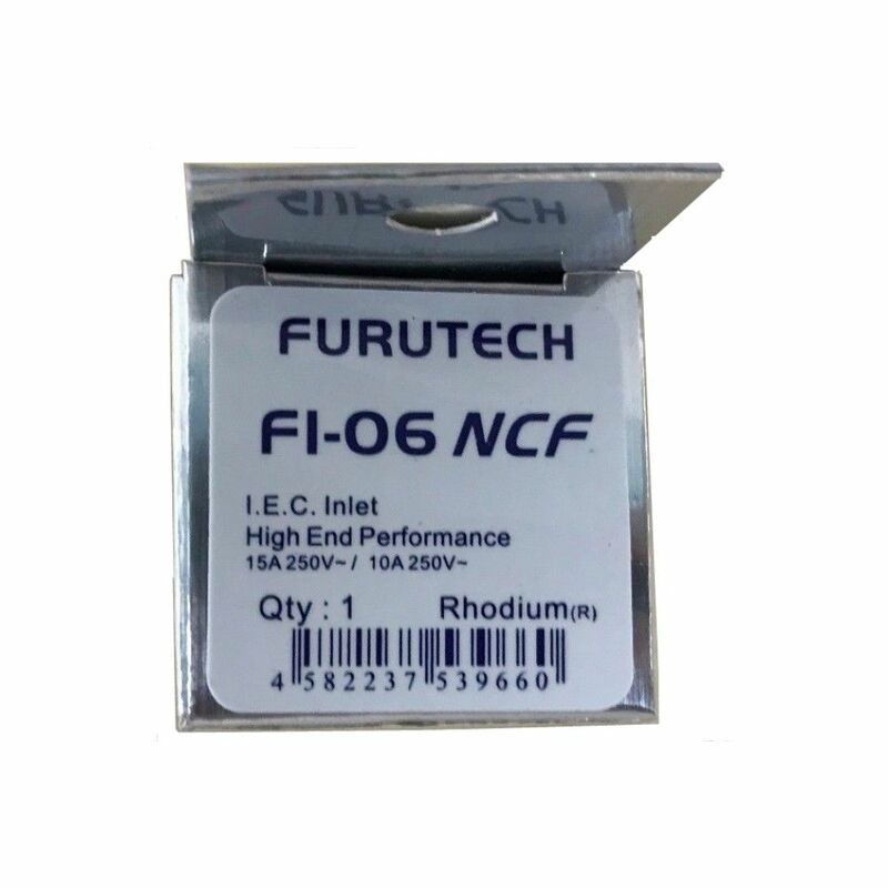 Furutech-Cobre Ródio Banhado Nano Crystal Formula Inlet, FI-06 NCF (R), Ultimate IEC, HiFi, Feito no Japão, Novo