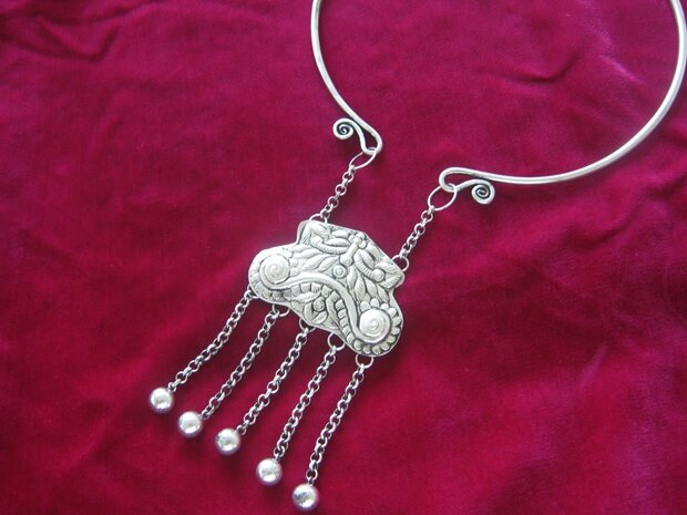 Miao-joyería personalizada hecha a mano, accesorios Hanfu, collar retro, banda para el cuello, mariposa