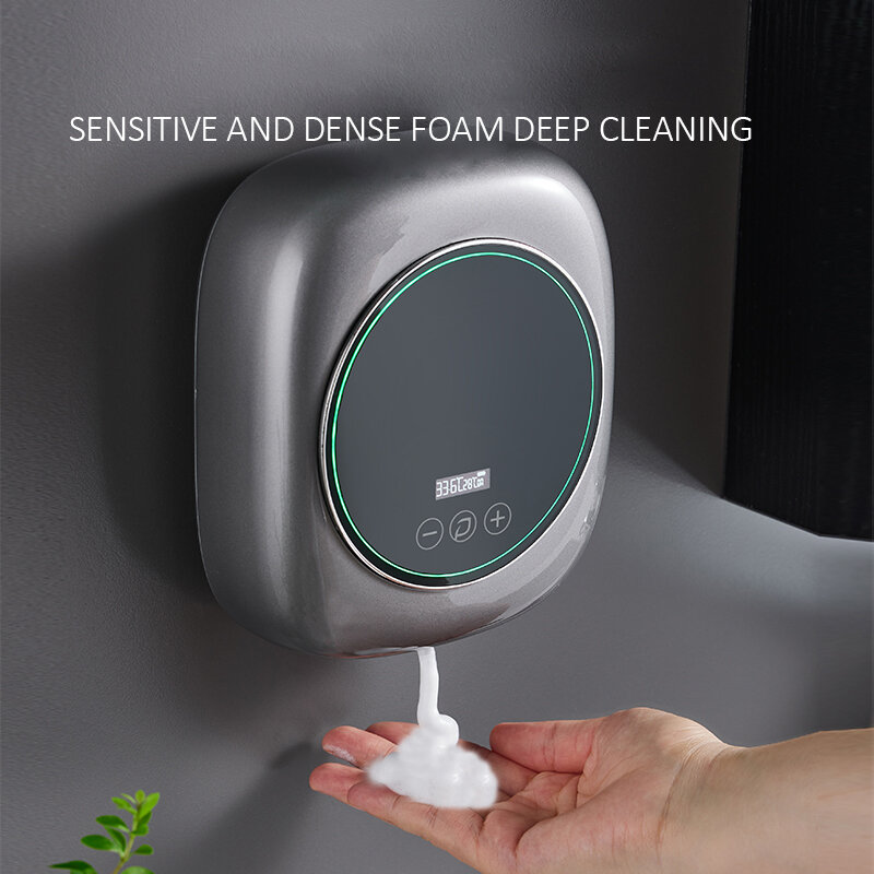 Dispenser di sapone Dispenser di sapone liquido a parete ricarica USB induzione infrarossa sensore da cucina intelligente rondella per mani disinfettante per le mani