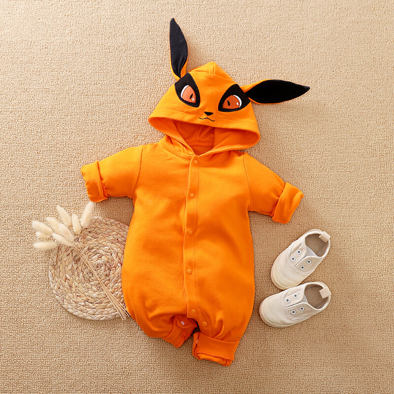 Anime ubrania typu Cosplay kostium na Halloween Kurama noworodek Baby Boy ubrania kombinezony dziecięce Romper Onesie kombinezon body rzeczy