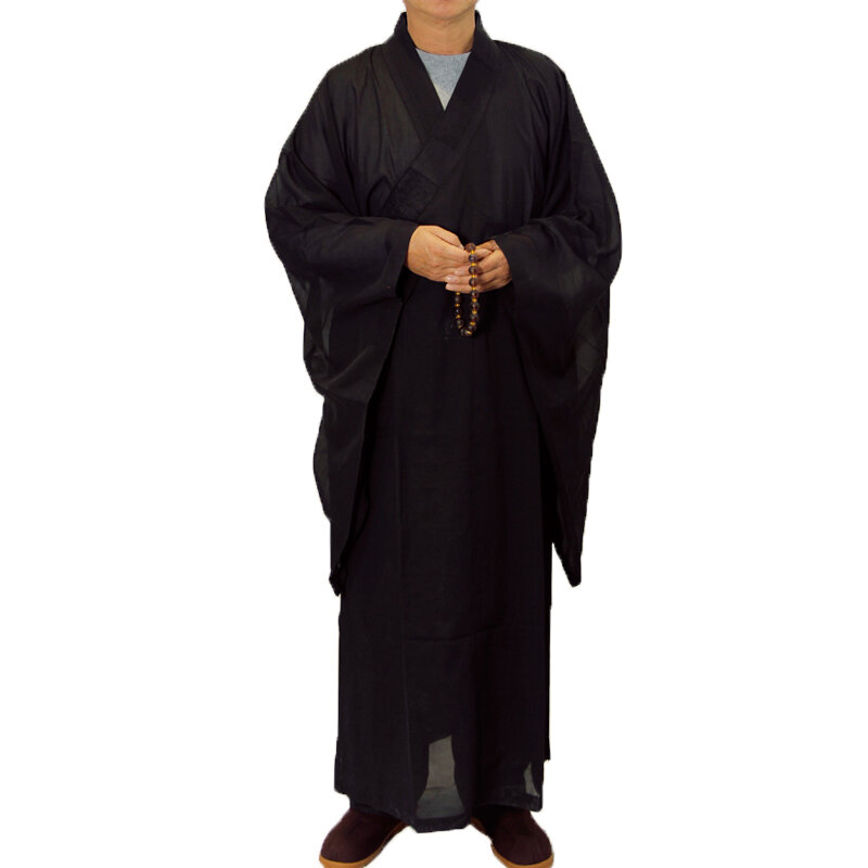 Roupão budista zen em 5 cores, uniforme de treinamento para homens e mulheres