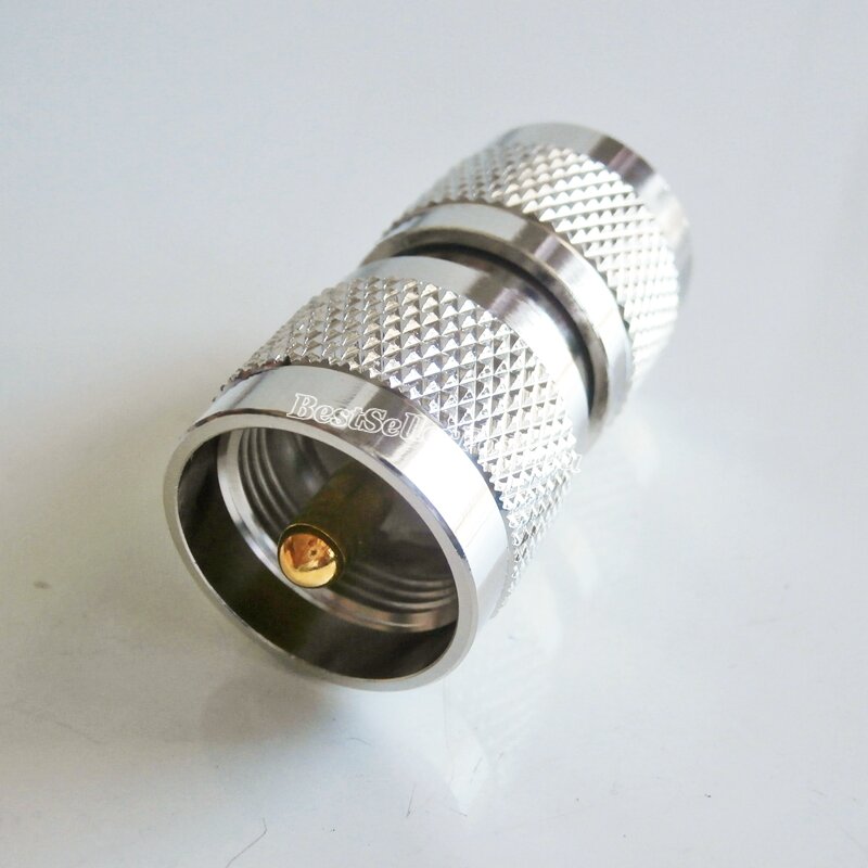 1Piece UHF Male To PL259 PL-259 Male Plug In Series RF Coaxial Adapter Connector