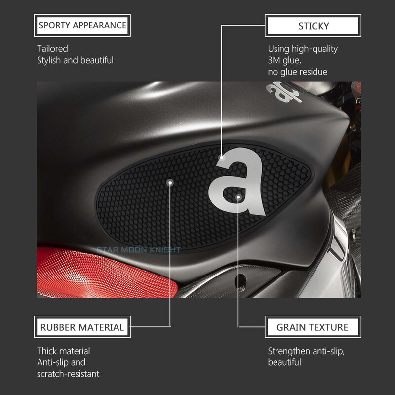 Coussinets de Traction Précieux pour Moto Aprilia RS 660 RScondeed TUONO 660 2020-2021, Autocollants de Protection, Carburant Latéral