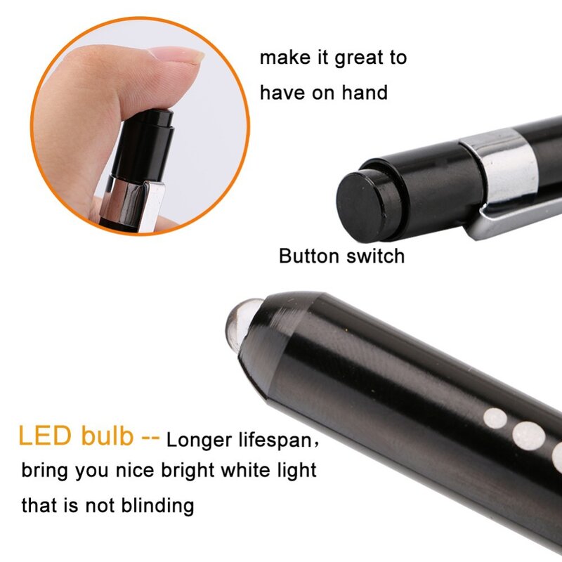 Medical Pen Light First Aid LED Pen Light Work Inspection Flashlight Torch Doctor Nurse EMT Emergency Multi Function