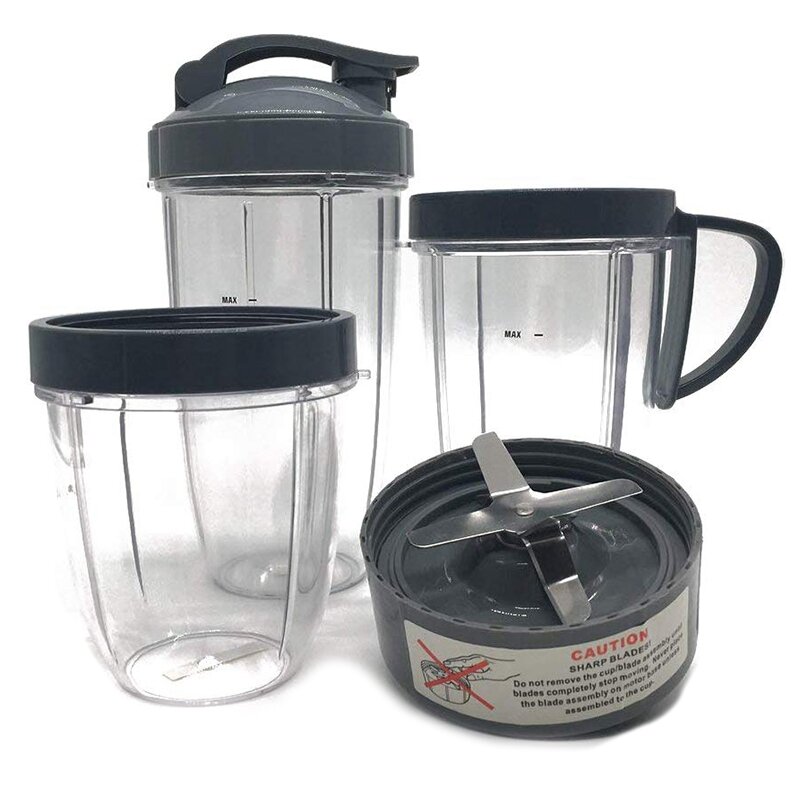Cup and Blade Set for Nutri Replacement High-Speed Blender Mixer System for Replacement Parts and Accessories with NutriBullet