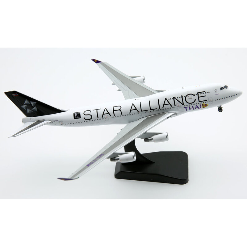 1:400 Alloy สะสมเครื่องบิน JC ปีก XX4898 Thai Airways "Star Alliance" โบอิ้ง B747-400F Diecast เครื่องบิน Jet รุ่น HS-TGW