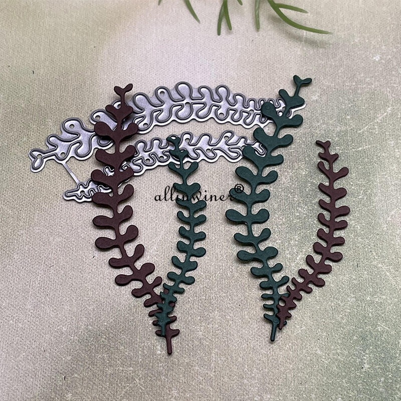 ใบ Leaf Vine โลหะที่ตัดลายกระดาษ Stencils สำหรับ DIY Scrapbooking ตกแต่งลายนูน Handcraft Die ตัดแม่แบบ