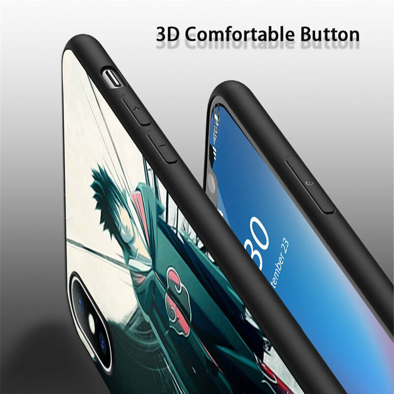 Coque Naruto Akatsuki Sasuke Soft Silicone Phone Case for iPhone 11 Pro Max X 5S 6 6S XR XS Max 7 8 Plus Case Phone Cover