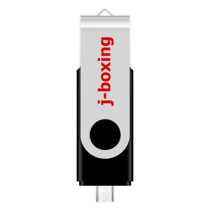 J-boxing-Pendrive OTG de 16GB, unidades Flash Micro USB de doble puerto, disco usb para Android, Samsung, Huawei y tabletas, color negro