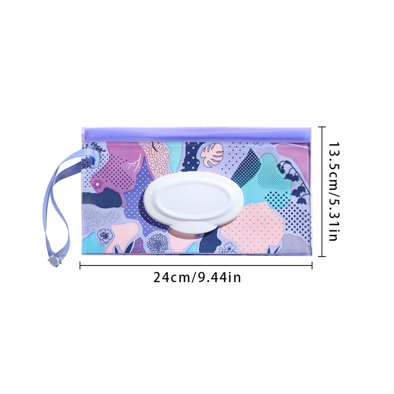 1PC EVA Portable Snap-Strap Tissue Box Wet Wipes Bag Flip Cover Cosmetic Pouch Outdoor Useful Baby Stroller Accessories