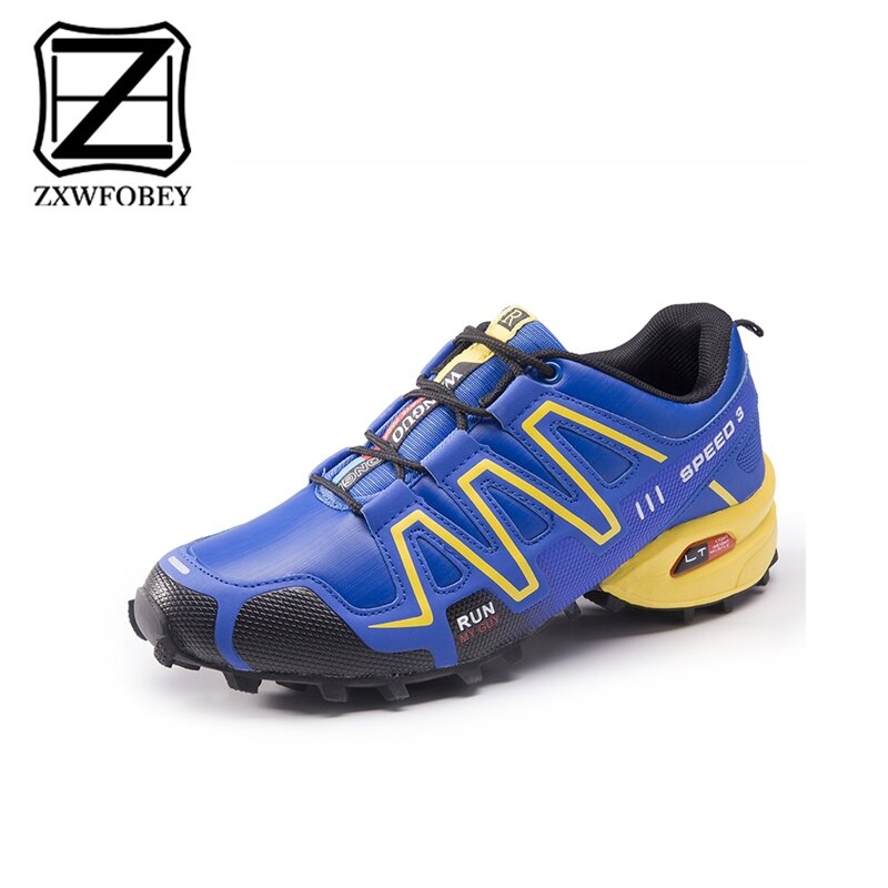 ZXWFOBEY أحذية رياضية رجالية عادية لتسلق الجبال والجري وركوب الخيل ، أحذية رياضية للرجال ، تنفس ، مريحة ، عدم الانزلاق الأحذية