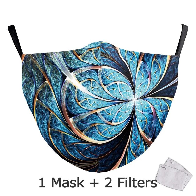 Reusable Mouth Mask Fashion Masks Face Casual Mask Printed Masks Fabric Adult Mouth Cover Washable Women Face Cover Masks Cloth